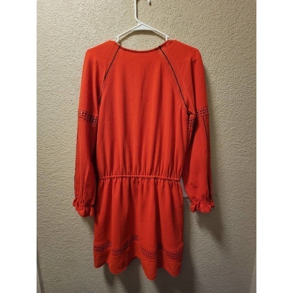 Rebecca Minkoff Aulani Bohemian Shift Dress Red Size 6 - Picture 5 of 5